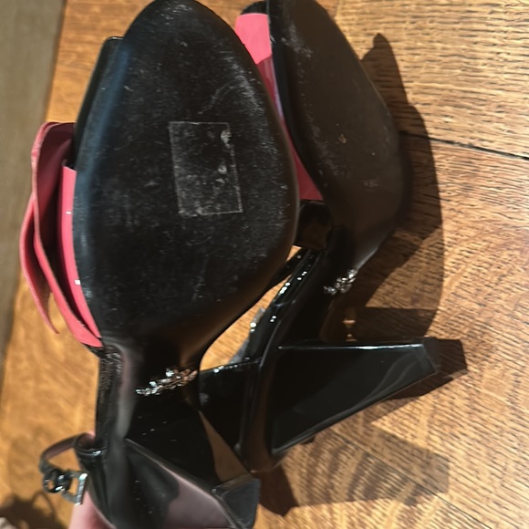 Prada pink bow bicolor cone heel size 37 - Picture 4 of 7